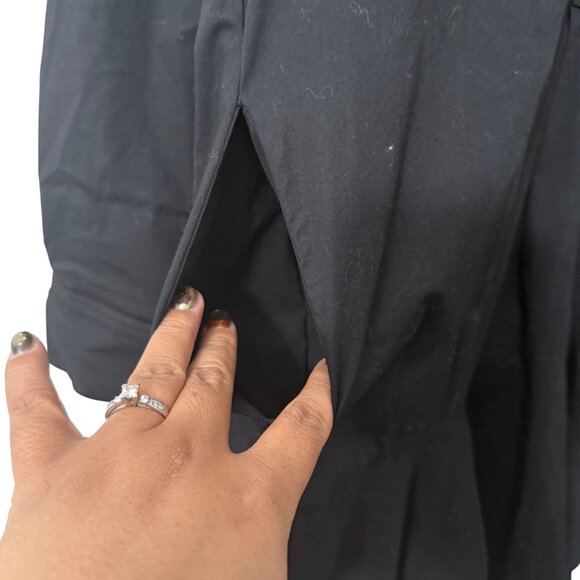 Tuckernuck Callahan Black Ruffle Hem Shirt Dress Long Sleeve Womens Size Medium - Picture 5 of 7